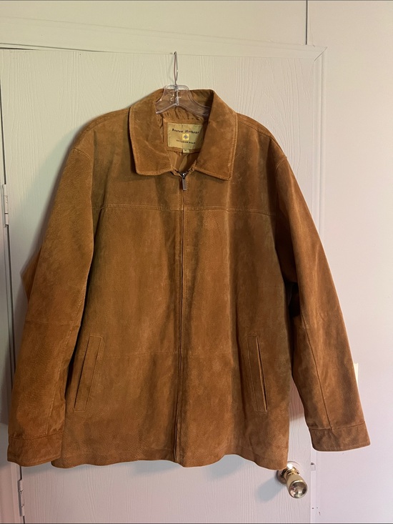 Boston Harbour Other - Boston Harbour Outdoor Wear Men's Suede Cognac Jacket Size XL